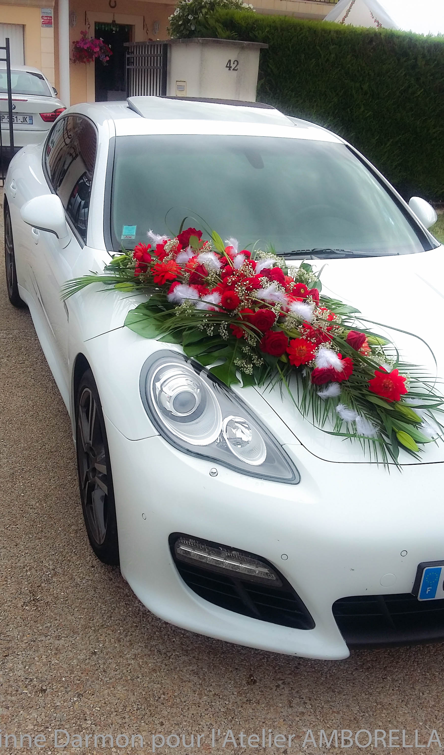 decoration de voiture pour un mariage « AMBORELLA by Corinne